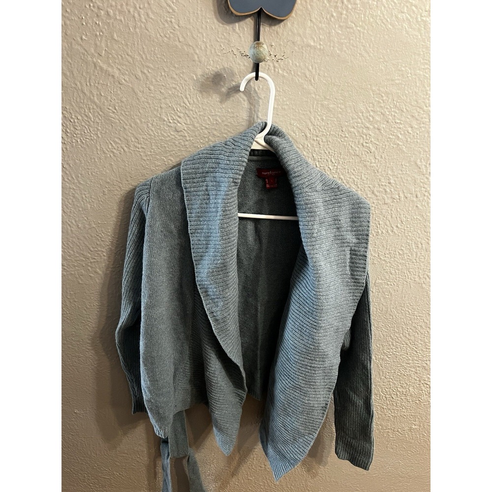 Sundance  Cardigan Sweater Womens‎ Size Small Bluish Open Tie